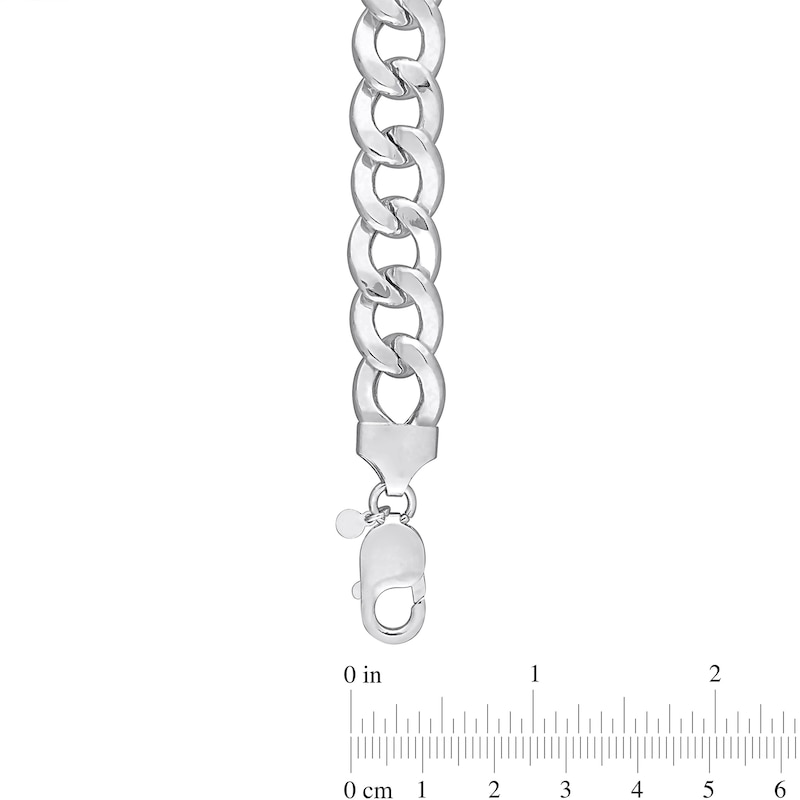 Main Image 4 of 12.5mm Curb Chain Necklace in Sterling Silver - 24"
