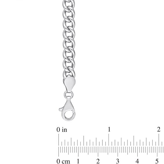 6.5mm Curb Chain Necklace in Sterling Silver - 24"