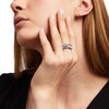 Thumbnail Image 2 of 1-1/2 CT. T.W. Diamond Crossover Multi-Row Ring in 10K White Gold