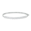 Thumbnail Image 1 of 1-1/4 CT. T.W. Multi-Diamond Lined Bangle in 10K White Gold