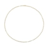 Thumbnail Image 3 of 5.0mm Diamond-Cut Paper Clip Chain Necklace in Sterling Silver with Yellow Rhodium - 32"