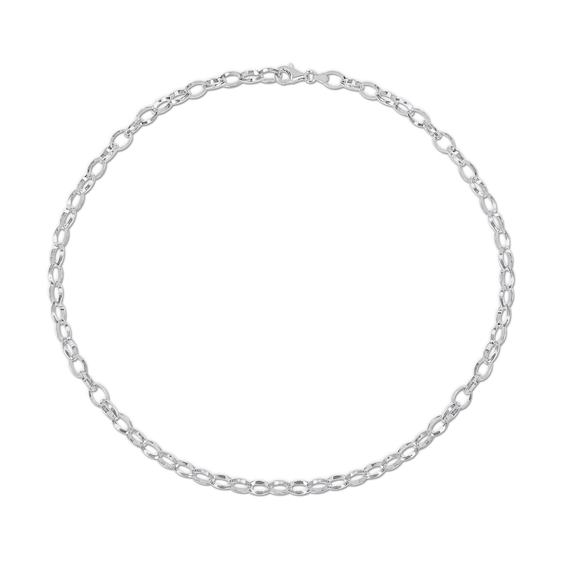 Main Image 3 of 8.0mm Rolo Chain Necklace in Sterling Silver - 24"