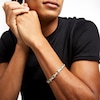 Thumbnail Image 2 of 2 CT. T.W. Diamond Alternating Stagger Link Bracelet in 10K Gold - 8.5"