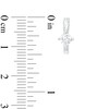 Thumbnail Image 3 of 1/2 CT. T.W. Certified Lab-Grown Diamond Solitaire Hoop Earrings in 14K White Gold (F/SI2)