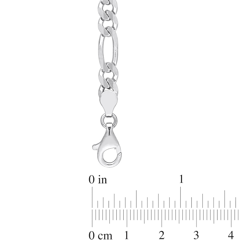 Zales Men's Solid Sterling Silver Figaro Chain Necklace