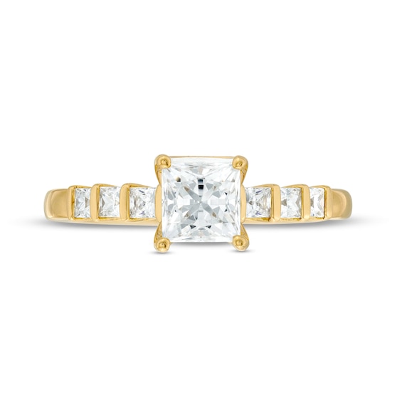 Vera Wang Love Collection 1 CT. T.w. Princess-Cut Diamond Engagement Ring 14K Gold