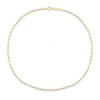 Thumbnail Image 3 of 3.5mm Paper Clip Chain Necklace in Sterling Silver with Yellow Rhodium - 20"