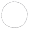 Thumbnail Image 2 of 3.5mm Paper Clip Chain Necklace in Sterling Silver