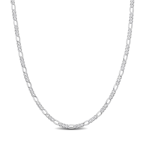 2.2mm Figaro Chain Necklace in Sterling Silver
