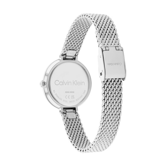 Ladies' Calvin Klein Mesh Watch with White Dial (Model: 5200082)