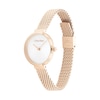 Thumbnail Image 2 of Ladies' Calvin Klein Rose-Tone IP Mesh Watch with White Dial (Model: 25200083)