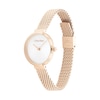 Thumbnail Image 1 of Ladies' Calvin Klein Rose-Tone IP Mesh Watch with White Dial (Model: 25200083)