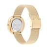 Thumbnail Image 3 of Ladies' Calvin Klein Gold-Tone IP Mesh Watch with Black Dial (Model: 25200012)