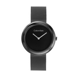 Ladies' Calvin Klein Black IP Mesh Watch (Model: 25200015)