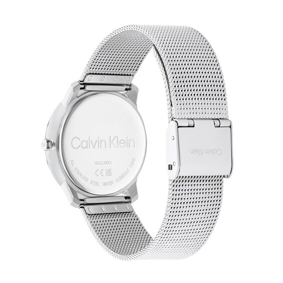 Calvin Klein Two-Tone IP Mesh Watch with Silver-Tone Dial (Model: 25200033)