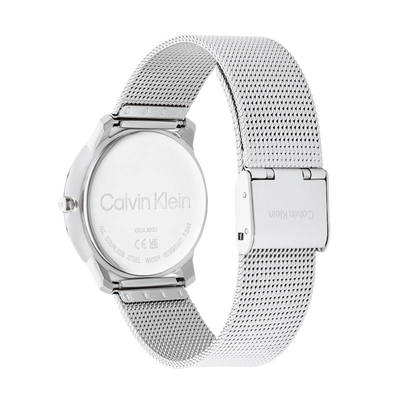 Main Image 3 of Calvin Klein Two-Tone IP Mesh Watch with Silver-Tone Dial (Model: 25200033)