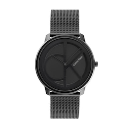 Calvin Klein Black IP Mesh Watch (Model: 25200028)