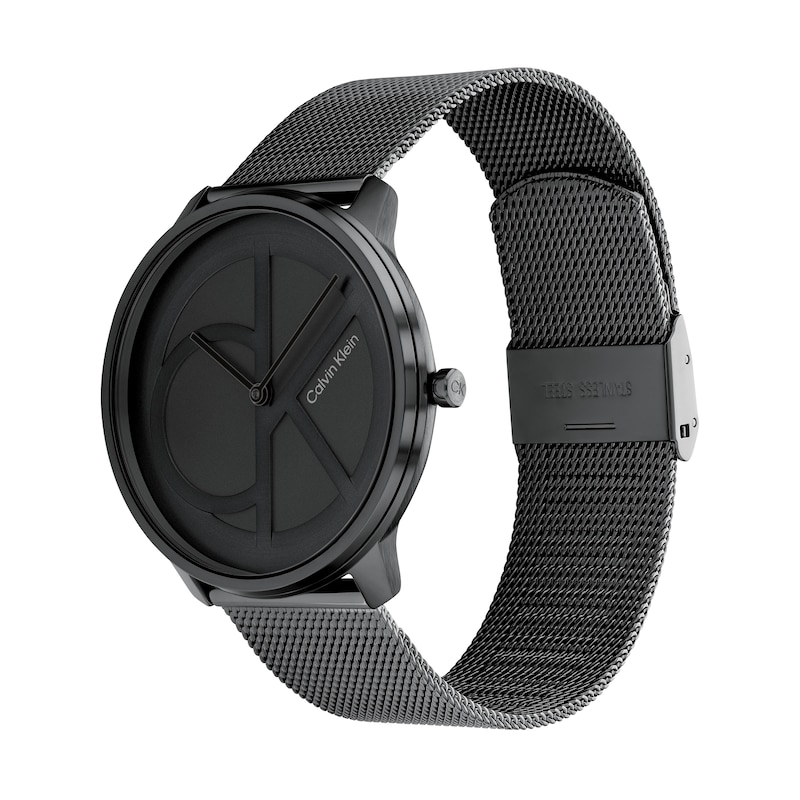 Watch Calvin 25200028) Klein Black Mesh IP | (Model: Zales