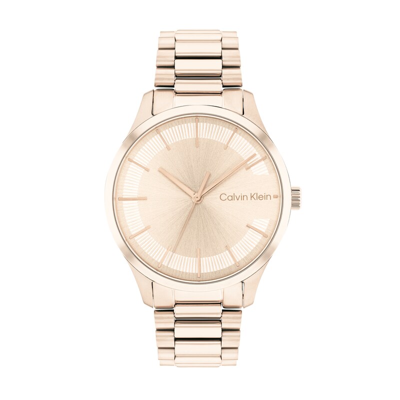 Calvin Klein Rose-Tone IP Watch (Model: 25200042)