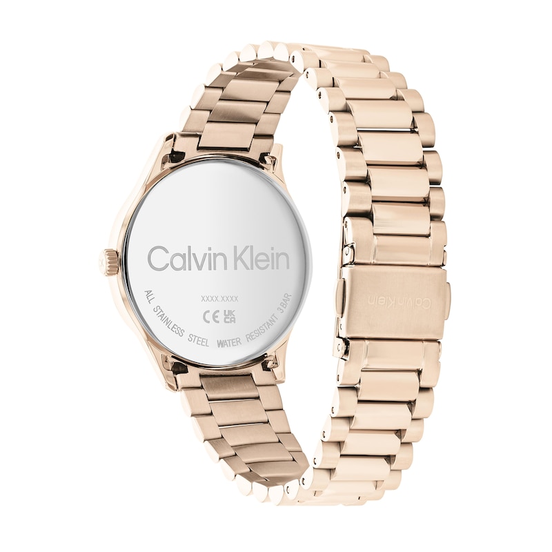 Calvin Klein Rose-Tone IP Watch (Model: 25200042)