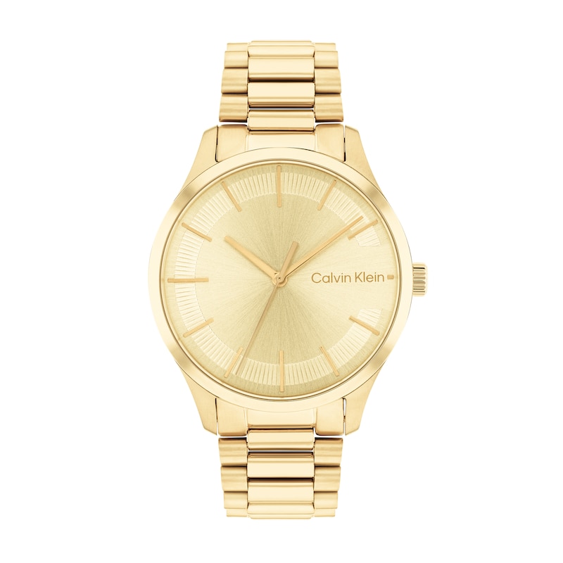 Main Image 1 of Calvin Klein Gold-Tone IP Watch (Model: 25200043)