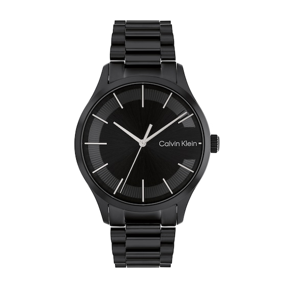 Calvin Klein Black IP Watch (Model: 25200040)