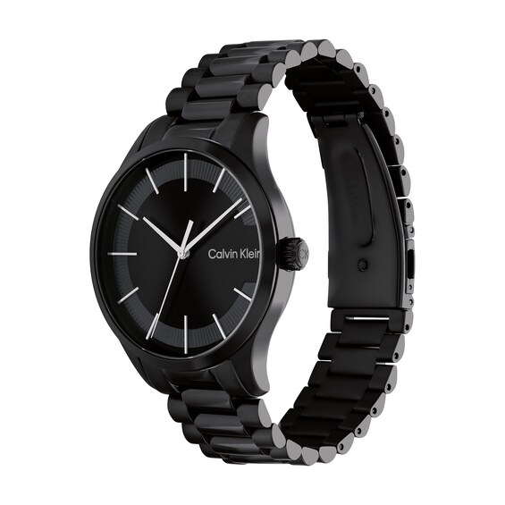 Calvin Klein Black IP Watch (Model: 25200040)