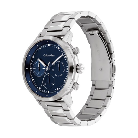Men's Calvin Klein Chronograph Watch with Blue Dial (Model: 25200063)