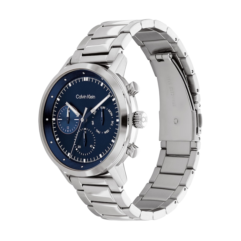 Men\'s Calvin Klein Chronograph | Dial Watch Blue 25200063) (Model: with Zales
