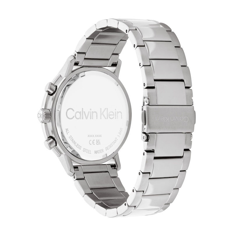 with Zales Klein Dial Blue Men\'s Calvin Watch (Model: | 25200063) Chronograph
