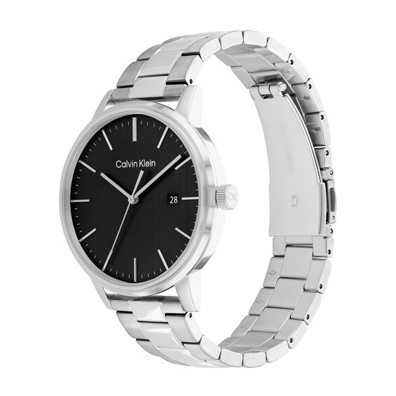 Men's Calvin Klein Watch with Brushed Black Dial (Model: 25200053)