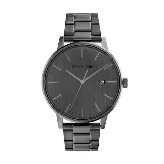 Men's Calvin Klein Grey IP Watch (Model: 25200054) | Zales