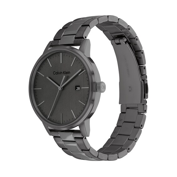 Men's Calvin Klein Grey IP Watch (Model: 25200054)