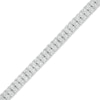 Thumbnail Image 1 of 2-1/4 CT. T.W. Diamond Double Row Tennis Bracelet in 10K White Gold - 8.5"