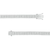 Thumbnail Image 2 of 2-1/4 CT. T.W. Diamond Double Row Tennis Bracelet in 10K White Gold - 8.5"