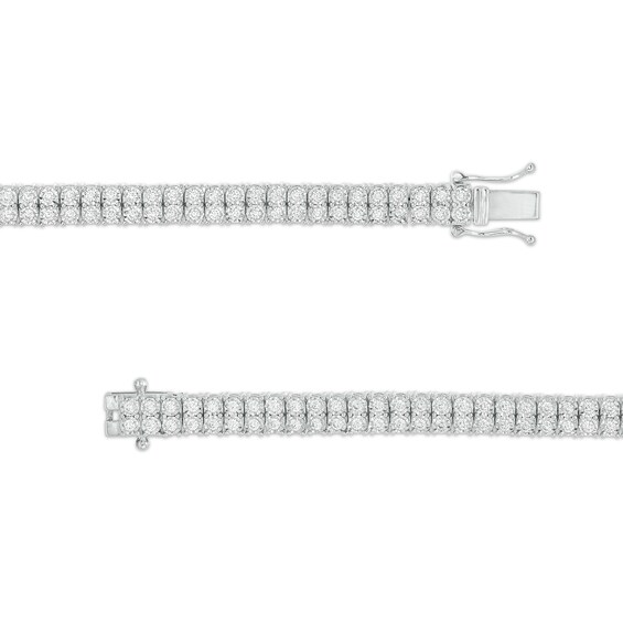 2-1/4 CT. T.w. Diamond Double Row Tennis Bracelet in 10K White Gold - 8.5"