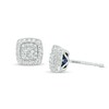 Thumbnail Image 1 of Vera Wang Love Collection 1/3 CT. T.W. Diamond Double Cushion-Shaped Frame Stud Earrings in 10K White Gold