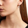 Thumbnail Image 2 of Vera Wang Love Collection 3/4 CT. T.W. Pear-Shaped Diamond Drop Hoop Earrings in 10K White Gold