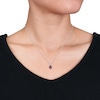 Thumbnail Image 3 of 7.0mm Garnet Solitaire Pendant and Stud Earrings Set in Sterling Silver