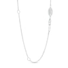 Thumbnail Image 4 of Vera Wang Love Collection 1/2 CT. T.W. Pear-Shaped Diamond Frame Pendant in 10K White Gold - 19"