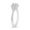 Thumbnail Image 2 of Enchanted Disney Cinderella 1 CT. T.W. Quad Princess-Cut Diamond Frame Engagement Ring in 14K White Gold