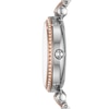 Thumbnail Image 3 of Ladies' Fossil Carlie Mini Crystal Accent Two-Tone Watch with Mother-of-Pearl Dial (Model: ES4649)