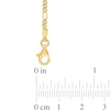 Thumbnail Image 2 of 2.2mm Figaro Chain Anklet in Sterling Silver with Gold-Tone Flash Plate - 9"