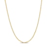 Thumbnail Image 1 of 1.5mm Bead Chain Necklace in Sterling Silver with Gold-Tone Flash Plate - 16"