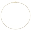 Thumbnail Image 3 of 1.5mm Bead Chain Necklace in Sterling Silver with Gold-Tone Flash Plate - 16"