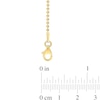 Thumbnail Image 4 of 1.5mm Bead Chain Necklace in Sterling Silver with Gold-Tone Flash Plate - 16"