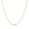 Thumbnail Image 1 of 1.0mm Bead Chain Necklace in Sterling Silver with Gold-Tone Flash Plate