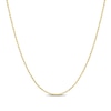 Thumbnail Image 1 of 1.0mm Bead Chain Necklace in Sterling Silver with Gold-Tone Flash Plate - 20"