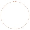 Thumbnail Image 3 of 1.0mm Bead Chain Necklace in Sterling Silver with Rose-Tone Flash Plate
