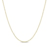 Thumbnail Image 1 of 1.0mm Bead Chain Necklace in Sterling Silver with Gold-Tone Flash Plate - 16"